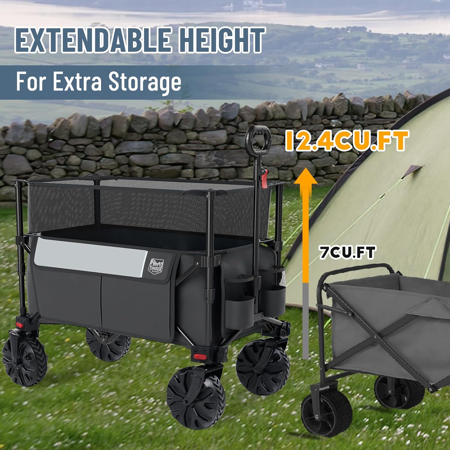 Detalle 2 de Timber Ridge Folding Wagon 350L