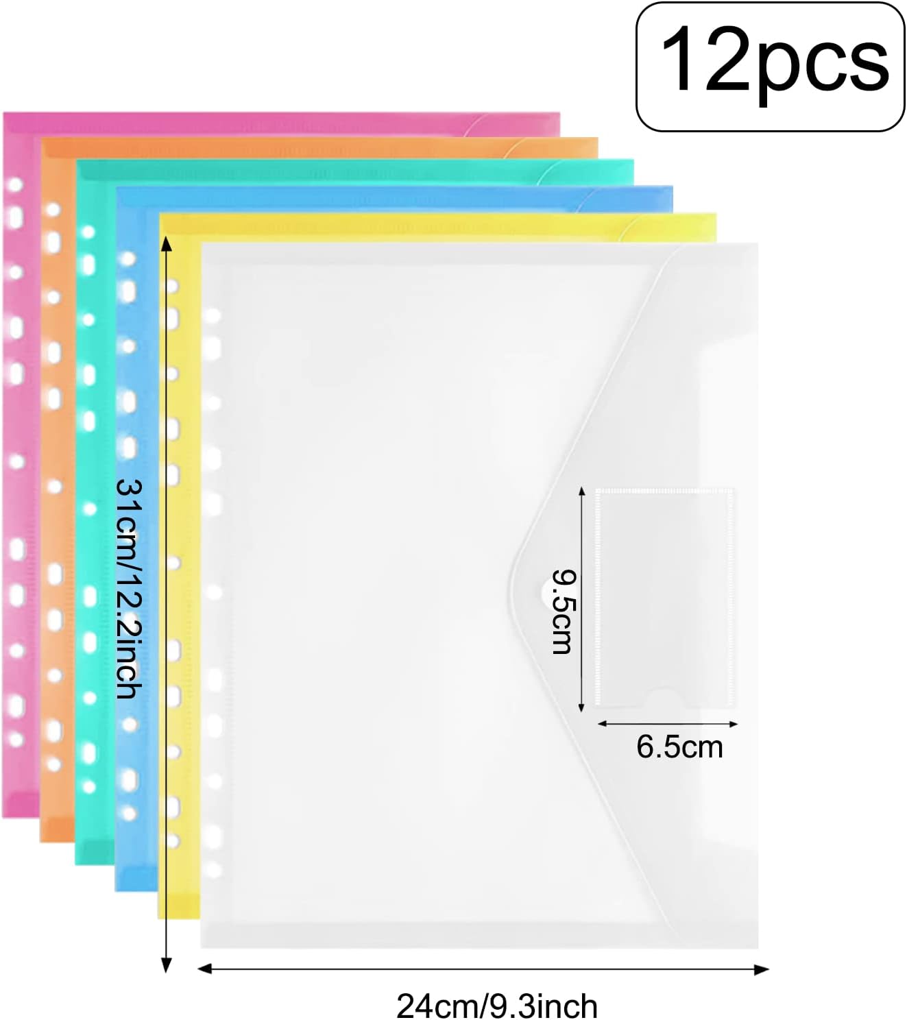 Thumbnail 6 de Dokumententasche A4 12er Pack mit Klettverschluss 📁