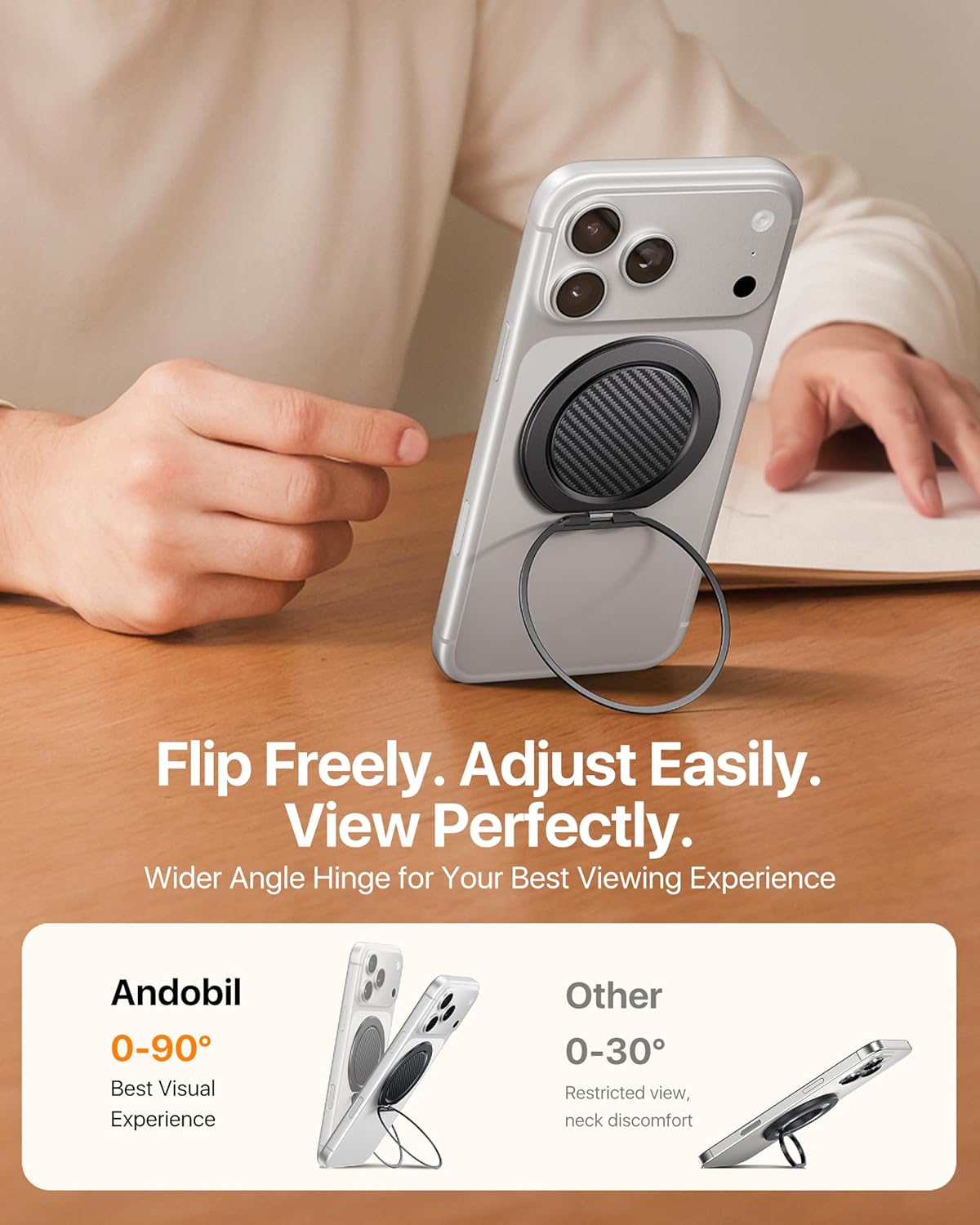 Thumbnail 5 de andobil 2026 Ultra-Thin MagSafe Grip 360°