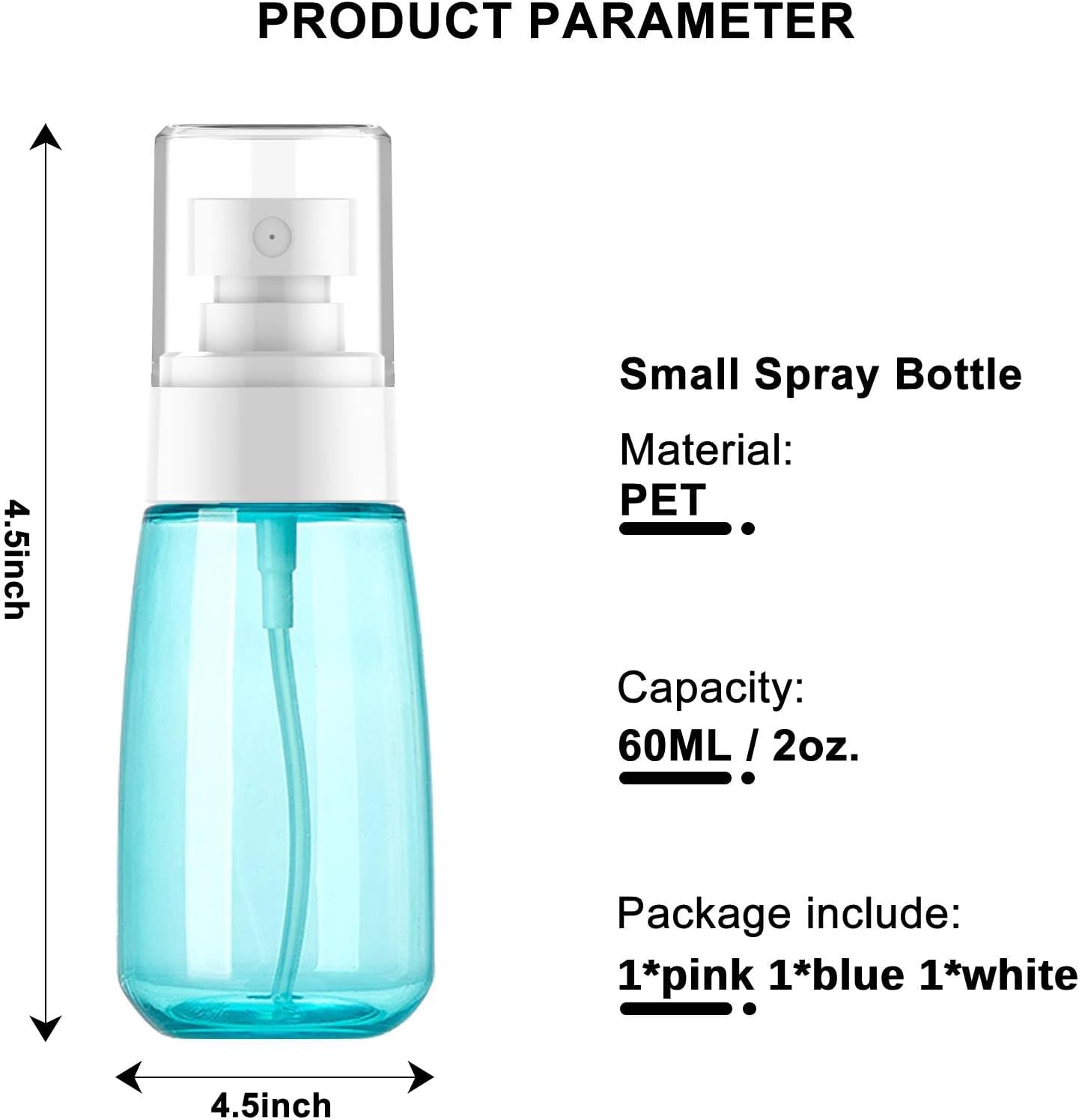 Thumbnail 4 de OMBRISA mini-verstuivers, 3 stuks van 60 ml in navulbaar PETG