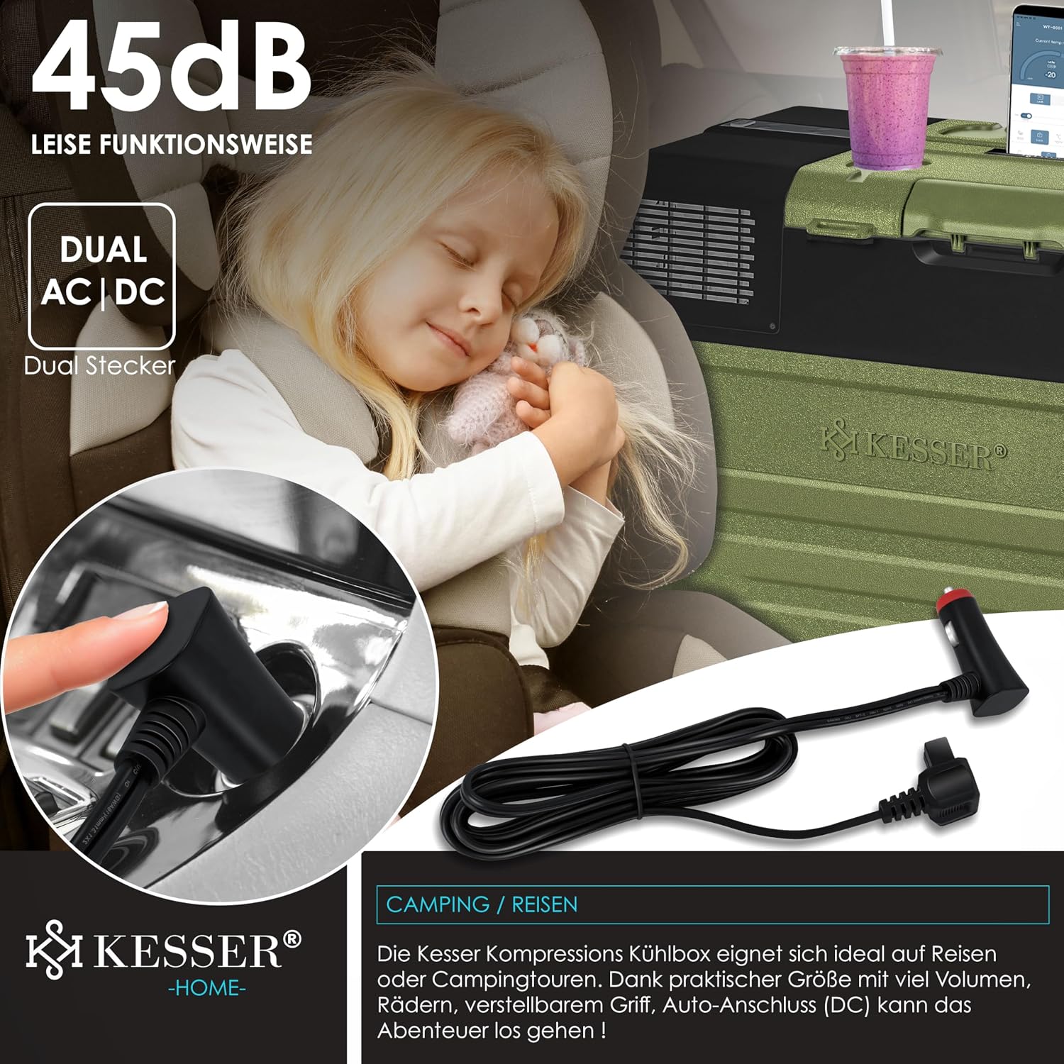 Thumbnail 4 de KESSER Kompressor Kühlbox 52L