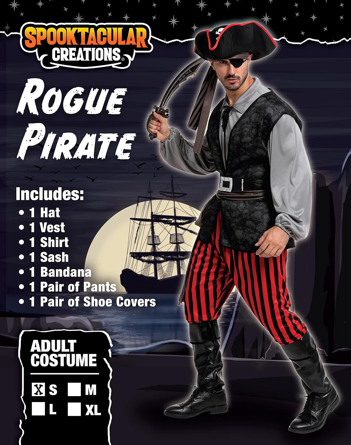 Thumbnail 6 de Spooktacular Creations Piratenkostüm 🎭