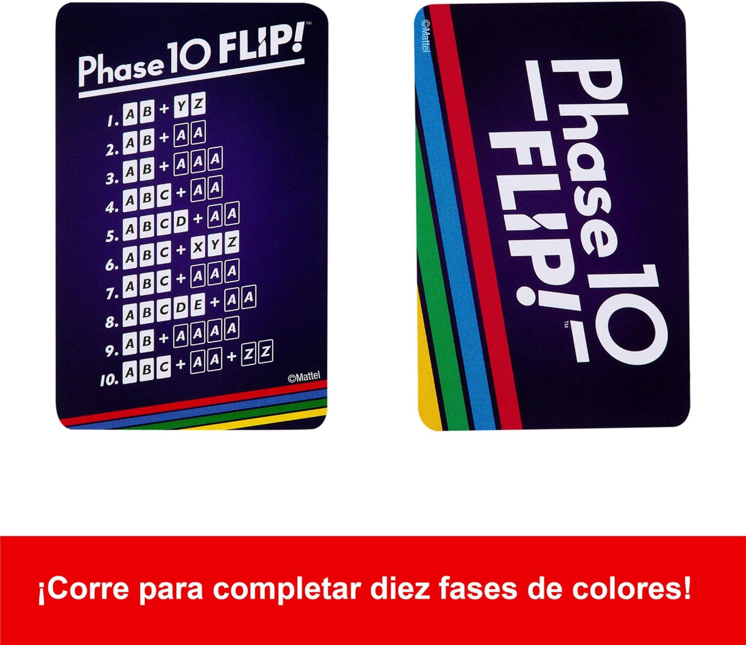 Thumbnail 4 de Mattel Games Phase 10 Flip 🎴 Juego de cartas familiar +7 años