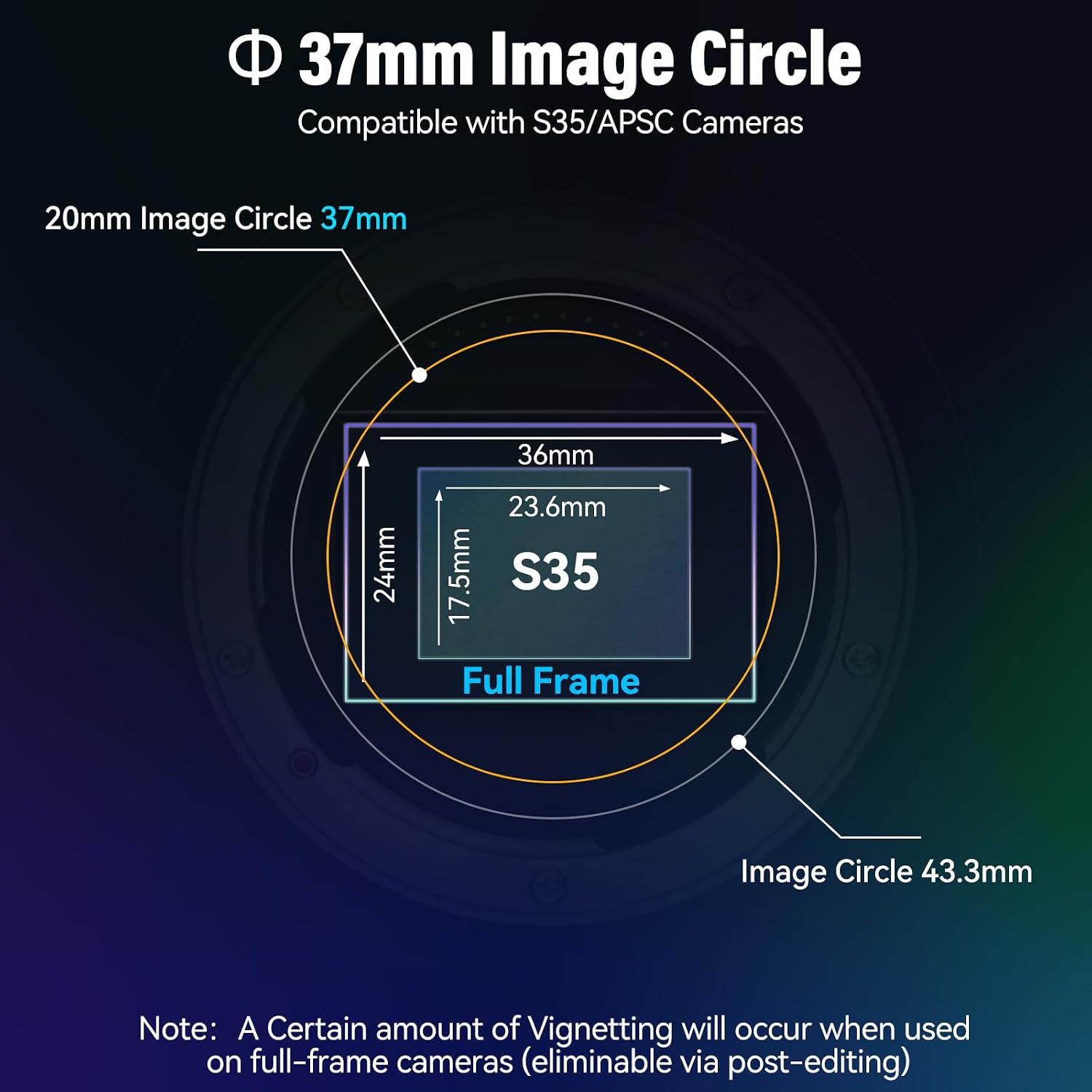 Thumbnail 5 de SIRUI 20mm T1.8 1.33X Anamorphic Lens for E‑mount