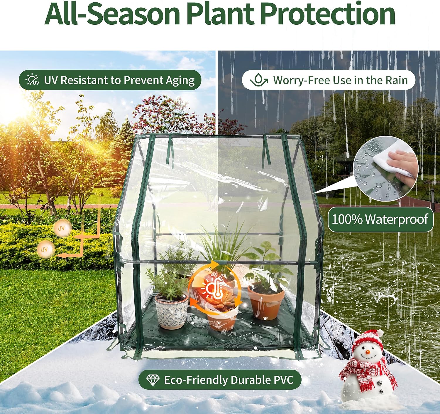 Detalle de PROWORX Mini Greenhouse 36 x 36 x 42 inches