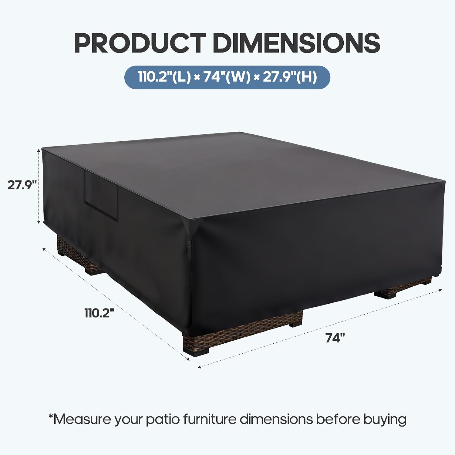 Detalle 2 de DUMOS Outdoor Furniture Cover 600D