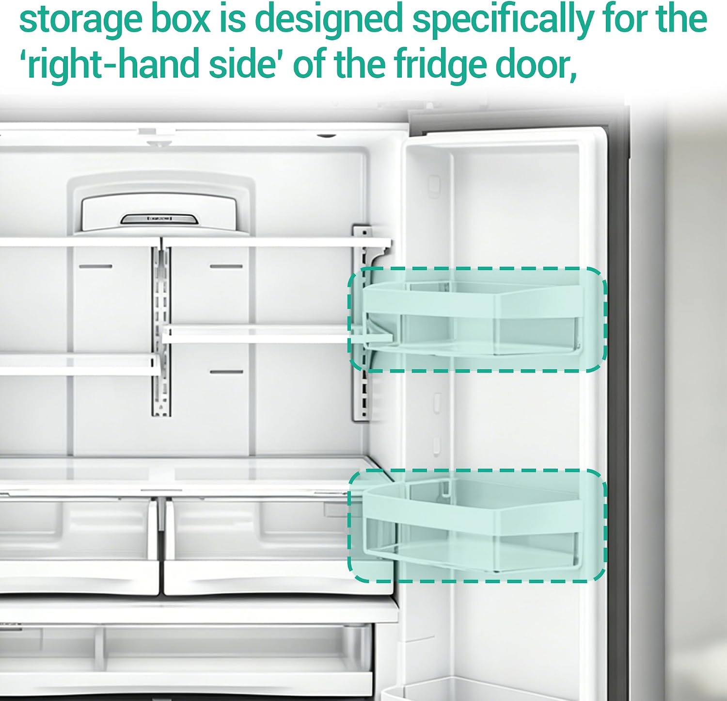 Detalle de CVILL WR71X11052 Refrigerator Door Bin for GE, Right-Hand Fresh Food Door