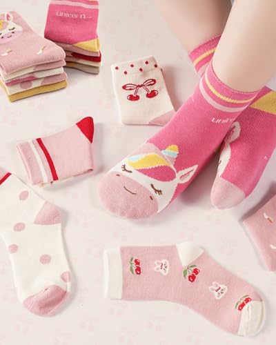 Detalle de Kyopp Chaussettes enfant 25-28 en coton, motifs animaux, 10 paires