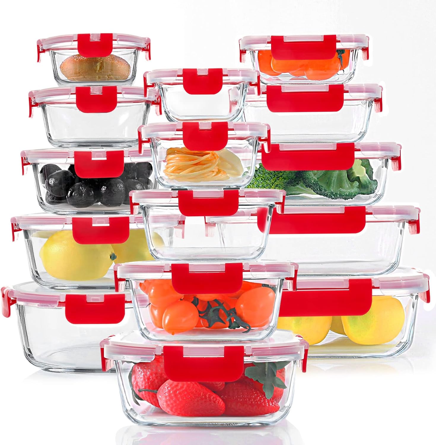 Thumbnail 5 de KOMUEE 30-Piece Glass Food Containers 🍱