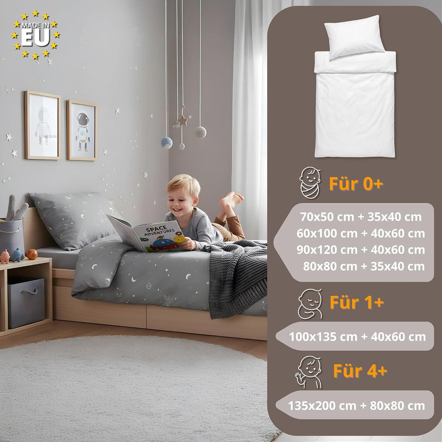 Thumbnail 3 de Kinder Bettdecke 100x135 cm Baumwolle