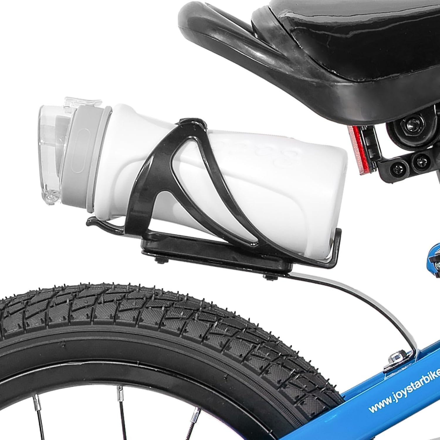 Detalle de JOYSTAR Pluto 12-20 Inch Kids Bike: Light-Up Training Wheels, Adjustable Seat, and Safe Chain Guard