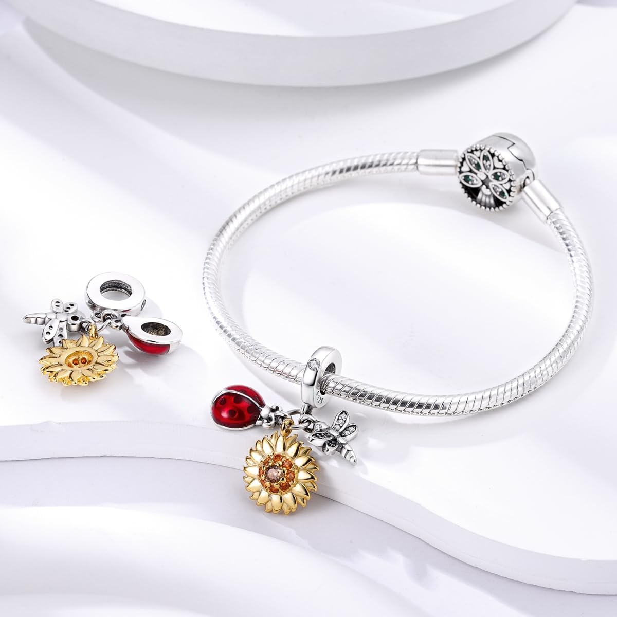 Thumbnail 1 de Parmuz Charms 925 Sterling Silber Anhänger 4,5–5 mm