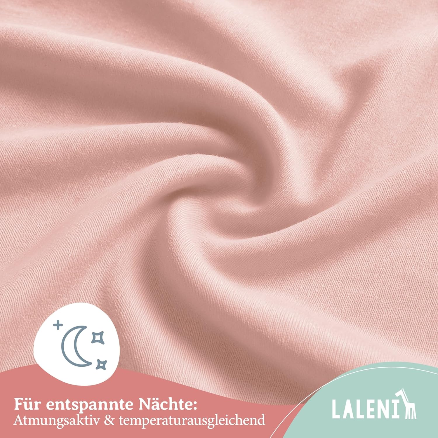 Thumbnail 4 de Laleni Jersey Spannbettlaken 55x90 cm – 2er Set, 100% Baumwolle, OEKO-TEX, Rosa
