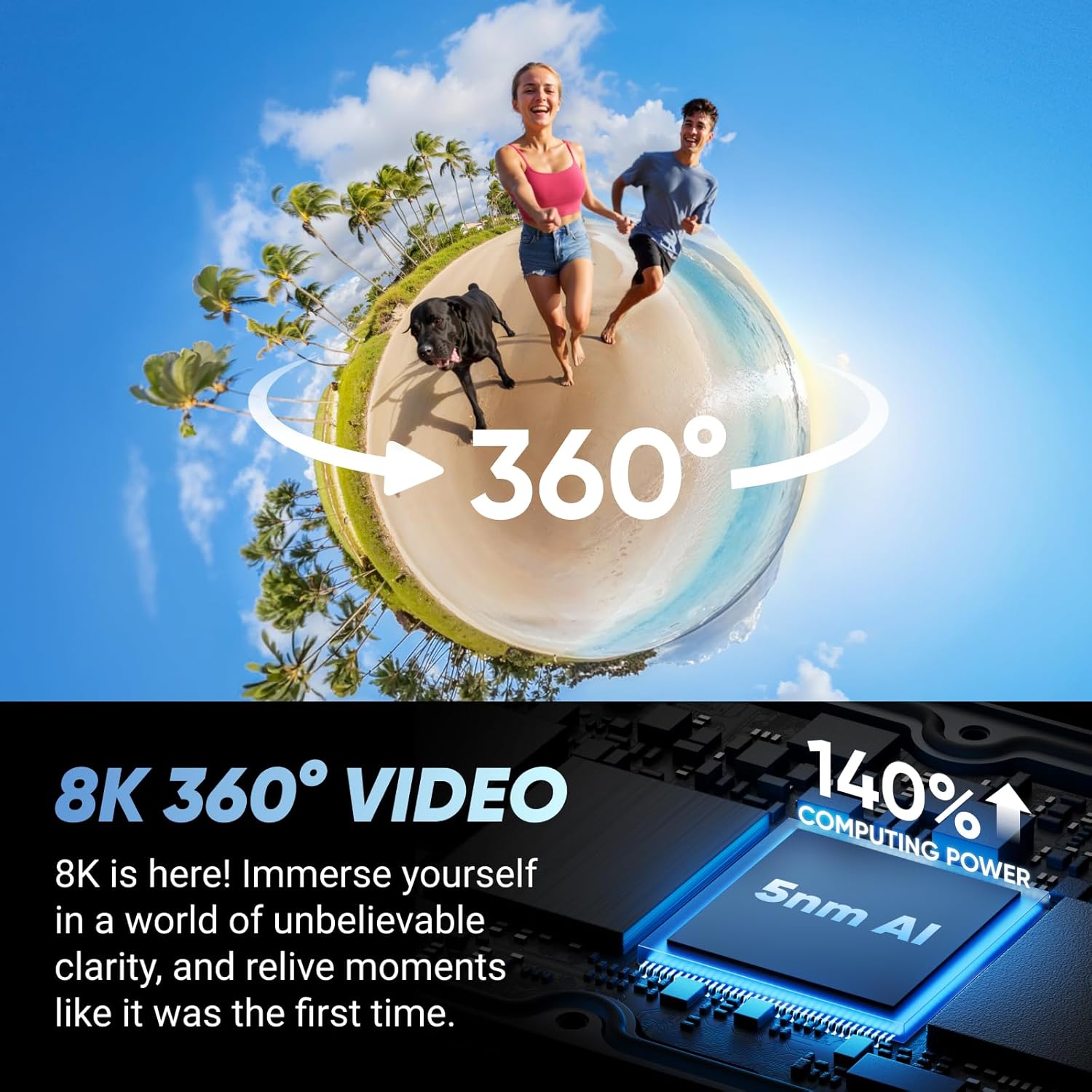 Thumbnail 1 de Insta360 X4 Creator Bundle: 8K Waterproof 360 Action Camera