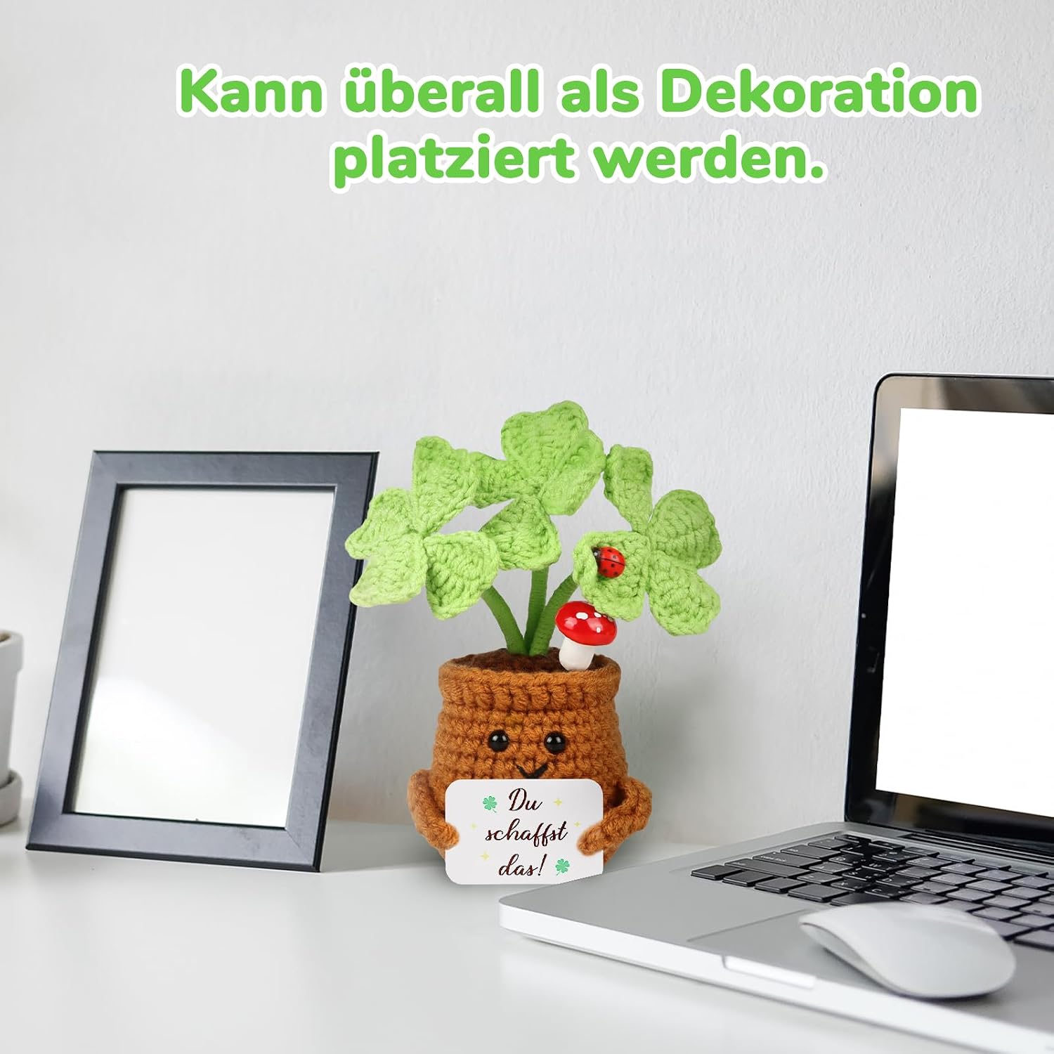 Detalle 2 de WenmthG Glücksbringer Vierblatt Kleeblatt