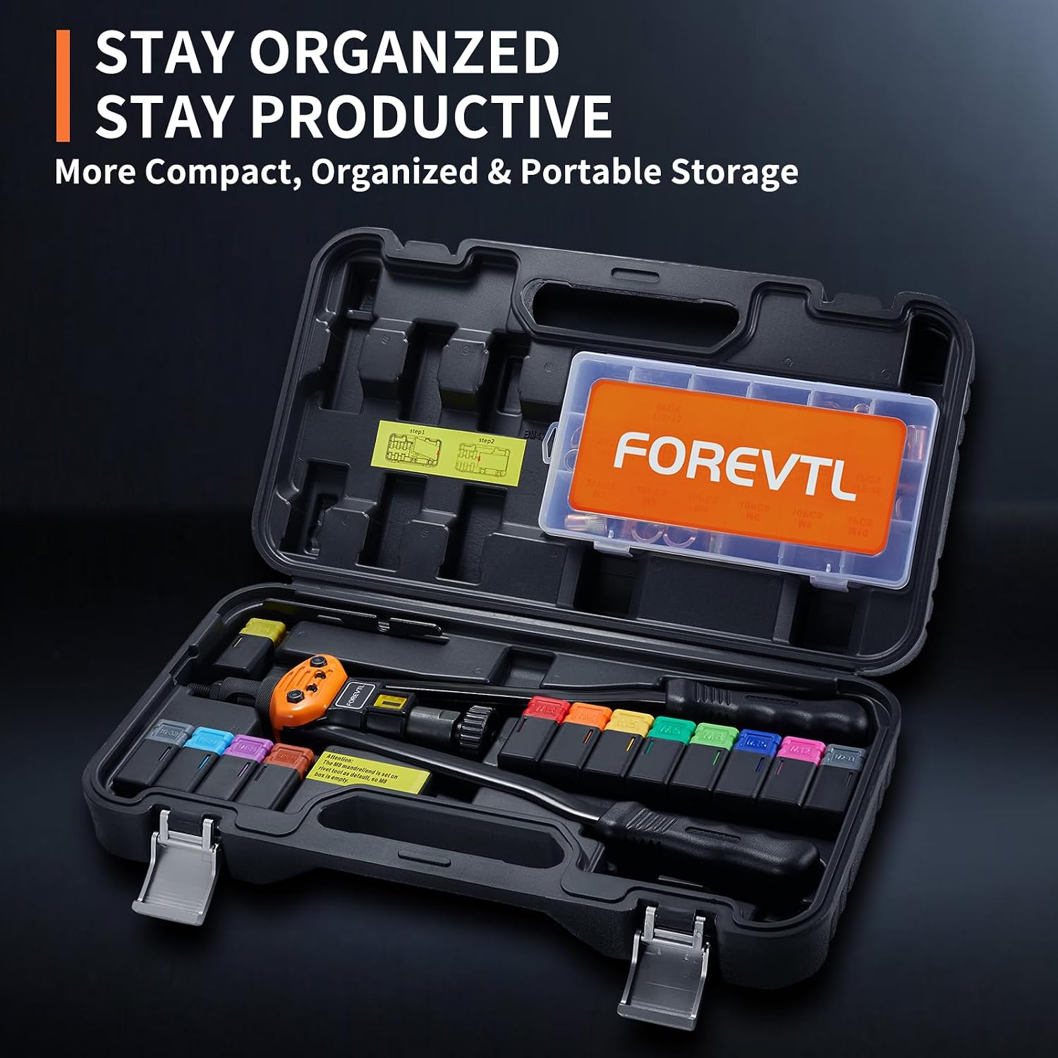 Detalle 2 de FOREVTL Rivet Nut Tool Kit 16-Inch