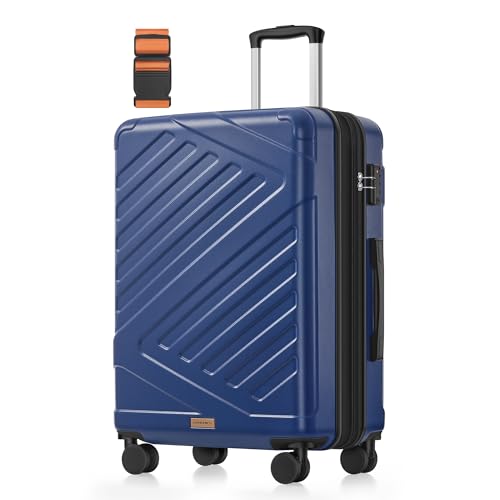 Detalle de SONGMICS Maleta de Viaje Talla L (65 x 45 x 25 cm) – ABS, ruedas 360°, cierre TSA y compartimento impermeable
