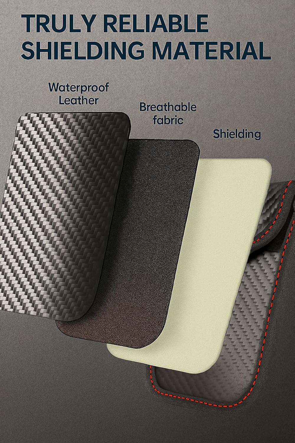 Thumbnail 5 de 3 Pack Faraday Pouch for Car Keys 9x14 cm