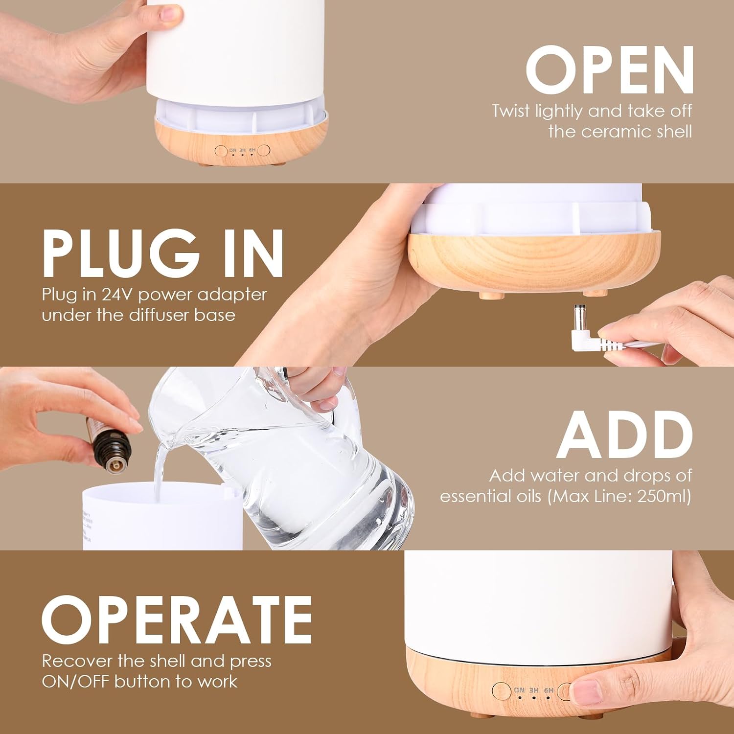 Thumbnail 3 de Dreamhigh Diffuseur Huiles Essentielles 250ML