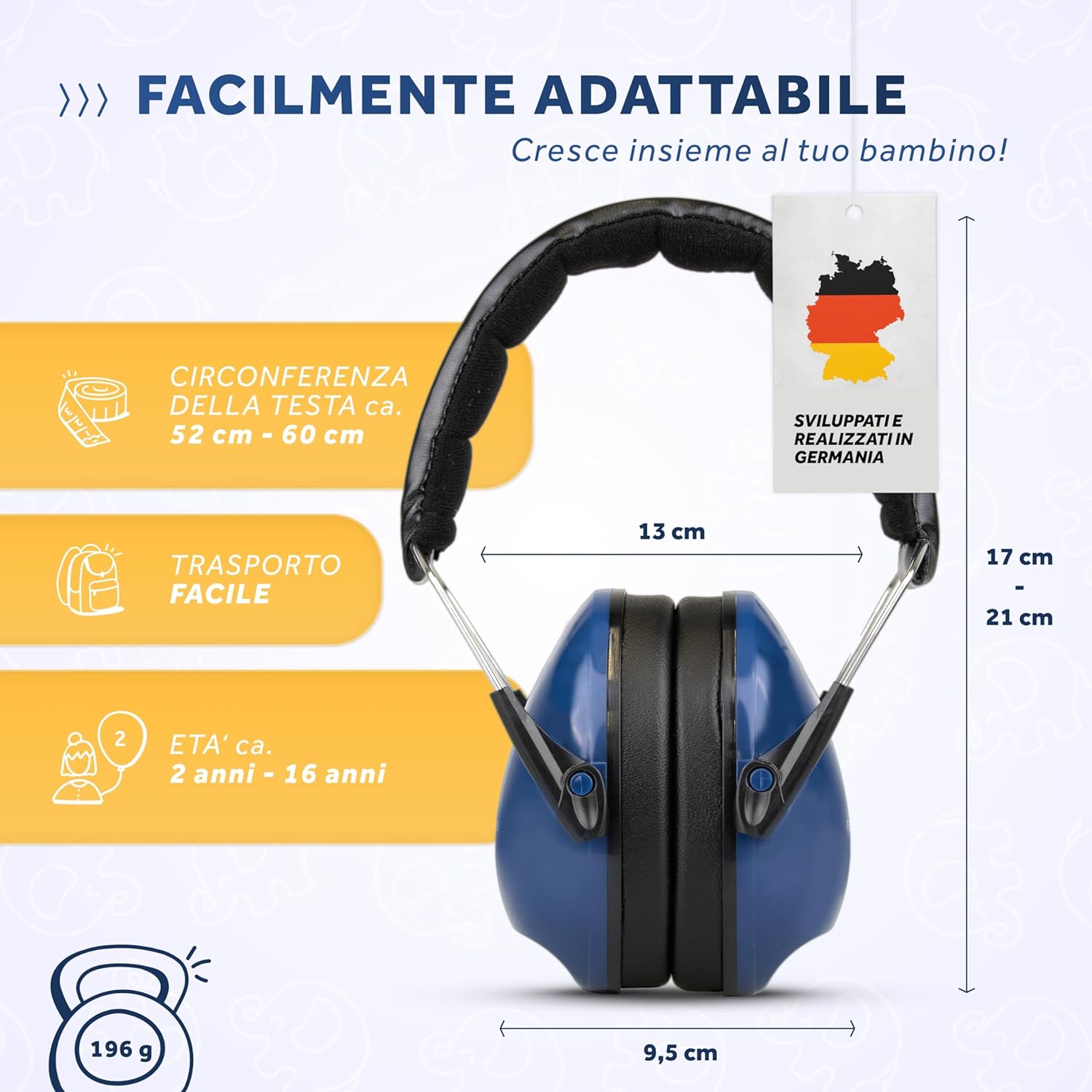 Detalle 2 de Schallwerk Kiddies – Cuffie Antirumore Bambini: protezione dell’udito con comfort e stile