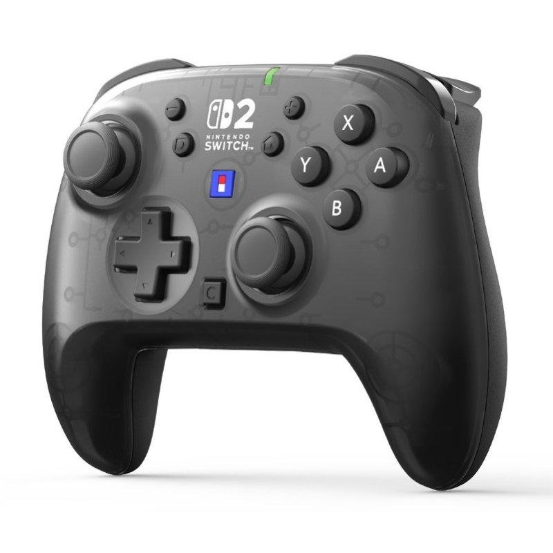 Detalle 2 de Hori HORIPAD inalámbrico para Switch 2, negro, con joysticks TMR y giroscopio