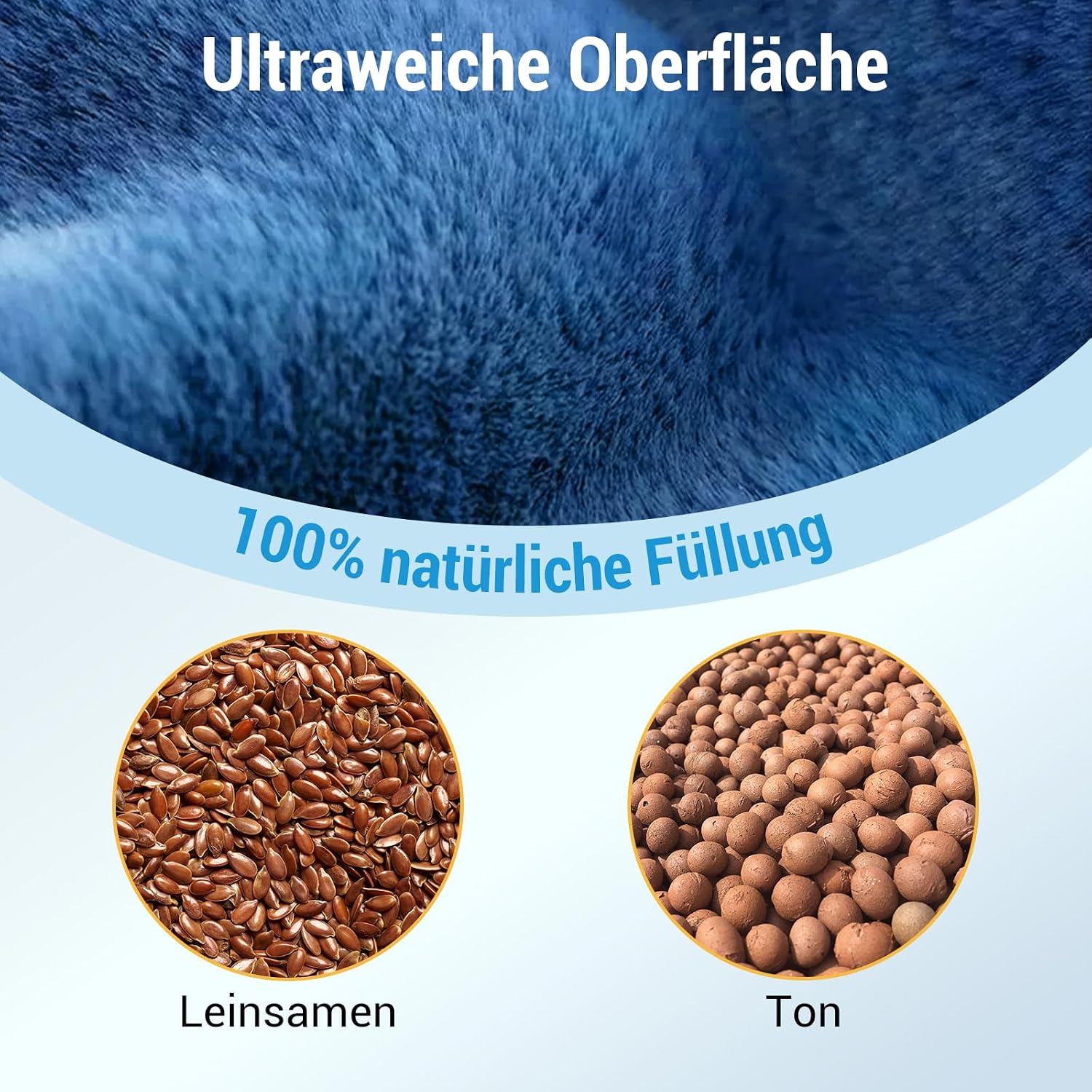 Thumbnail 4 de Comfytemp gewichtetes Wärmekissen Nacken mit Leinsamen 1,1 kg