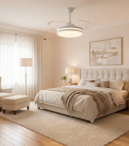 Detalle de BEL AIR HOME ASGARD: ventilatore da soffitto con motore DC e luce LED regolabile