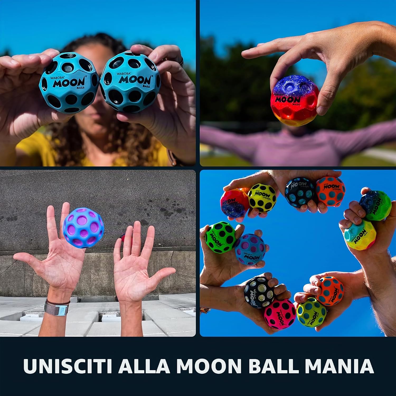 Thumbnail 4 de Waboba Moonshine Ball: palla illuminata e iper rimbalzante per giochi notturni