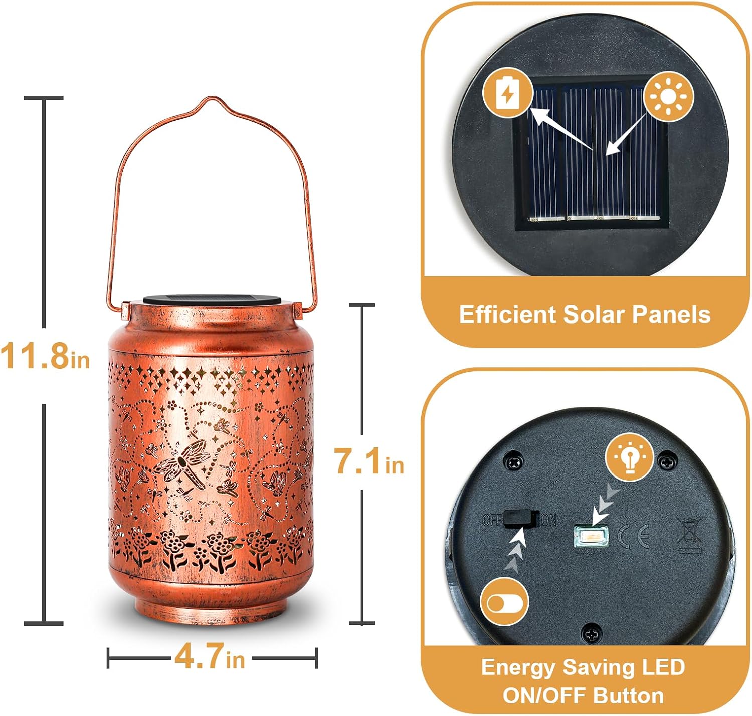 Thumbnail 6 de Dragonfly Solar Lantern Garden Light for Mum 🌼