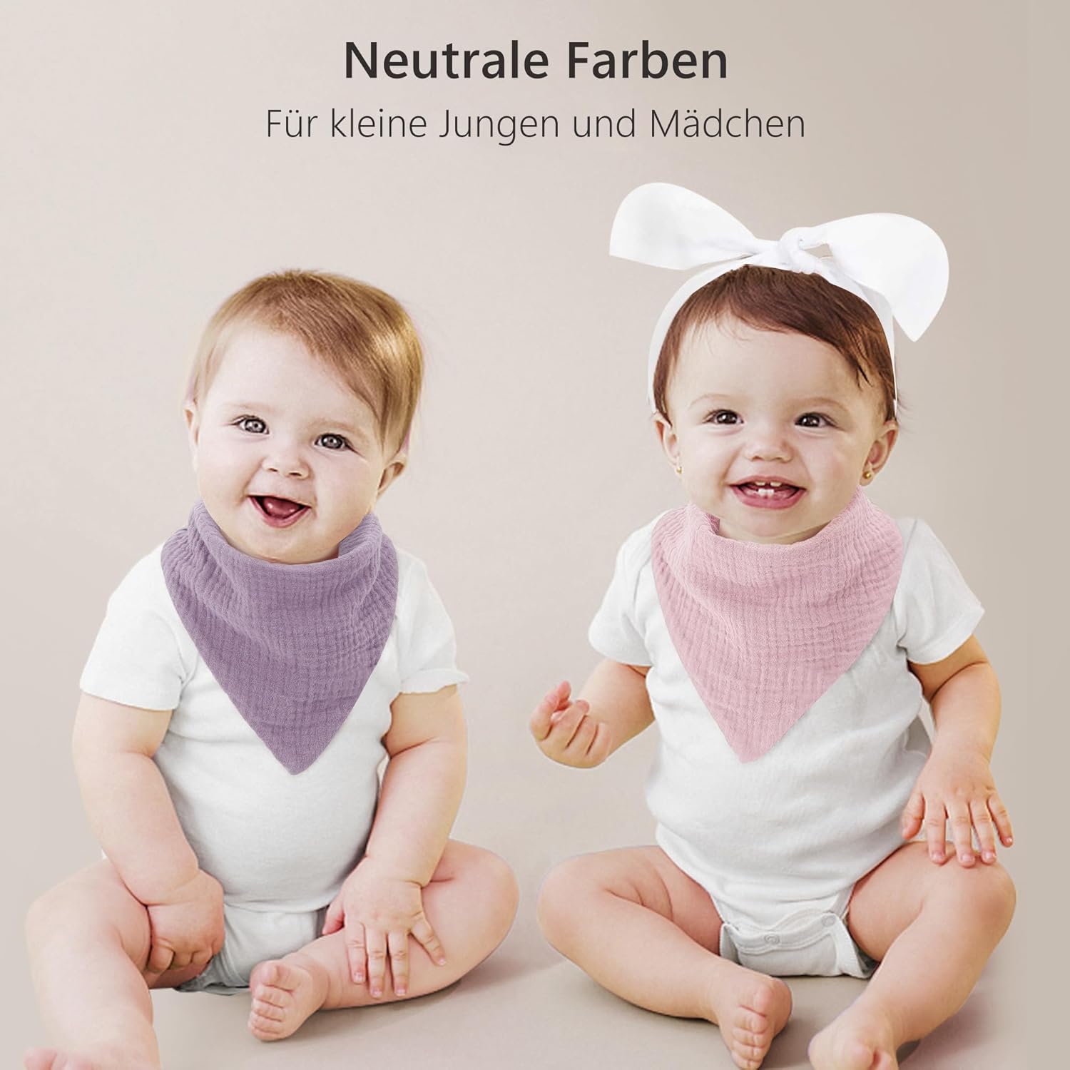 Thumbnail 3 de Bearmoss Lätzchen Baby Musselin Halstuch 8 Stück 👶