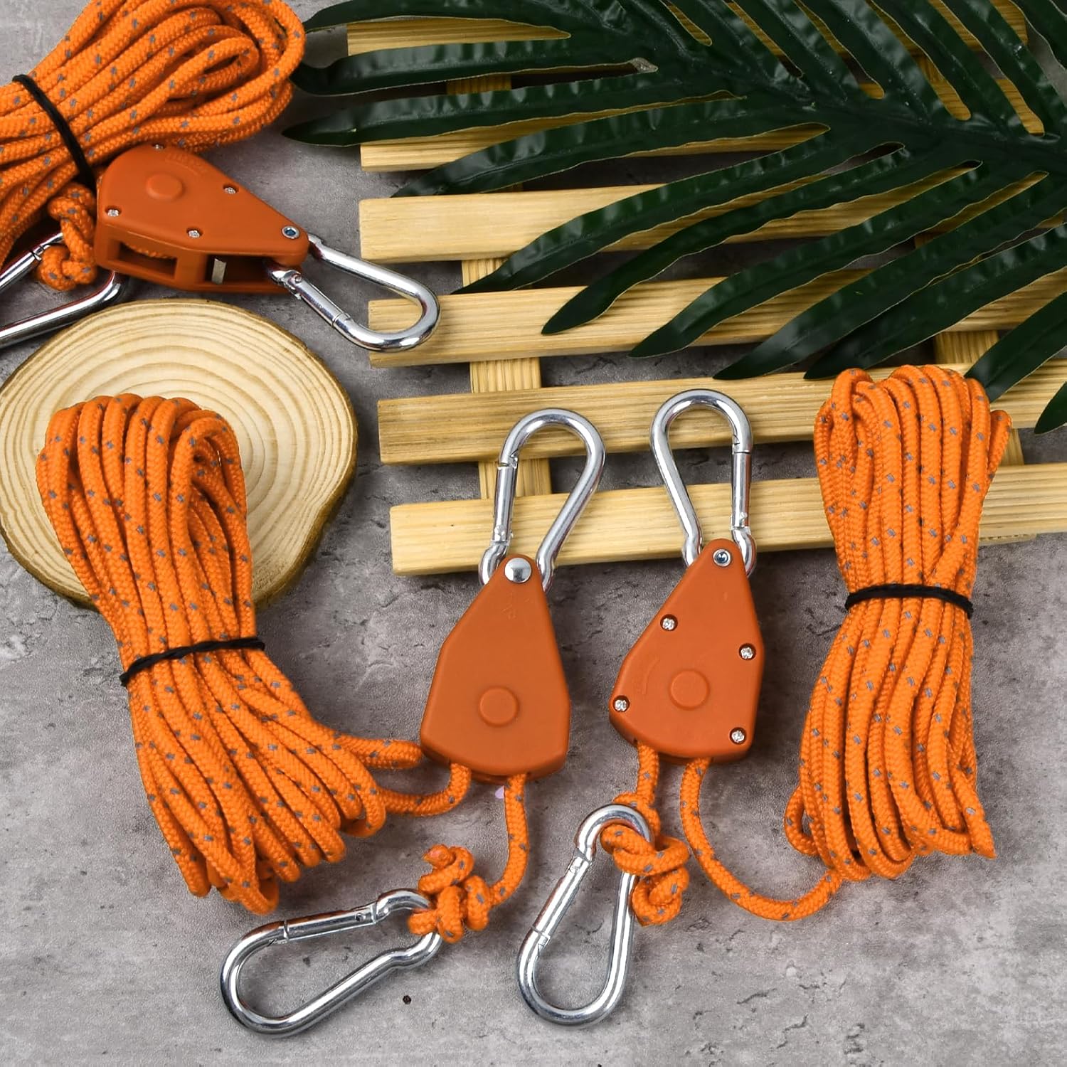 Thumbnail 6 de Catime 4 Stück Reflektierende Zelter Sporneifen 4 mm × 5 m – Reflektierende Zeltabspannseile mit Spanner Einsteller, Rot