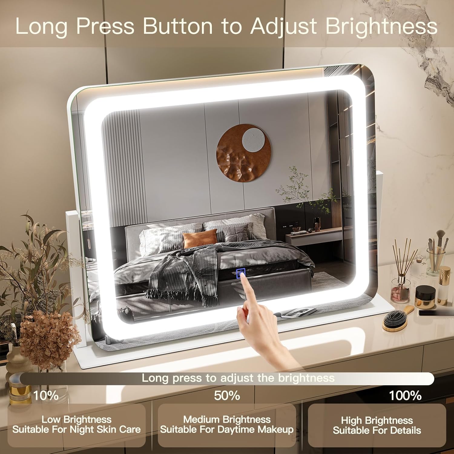Thumbnail 2 de FENNIO Vanity Mirror 22x17 in with lights