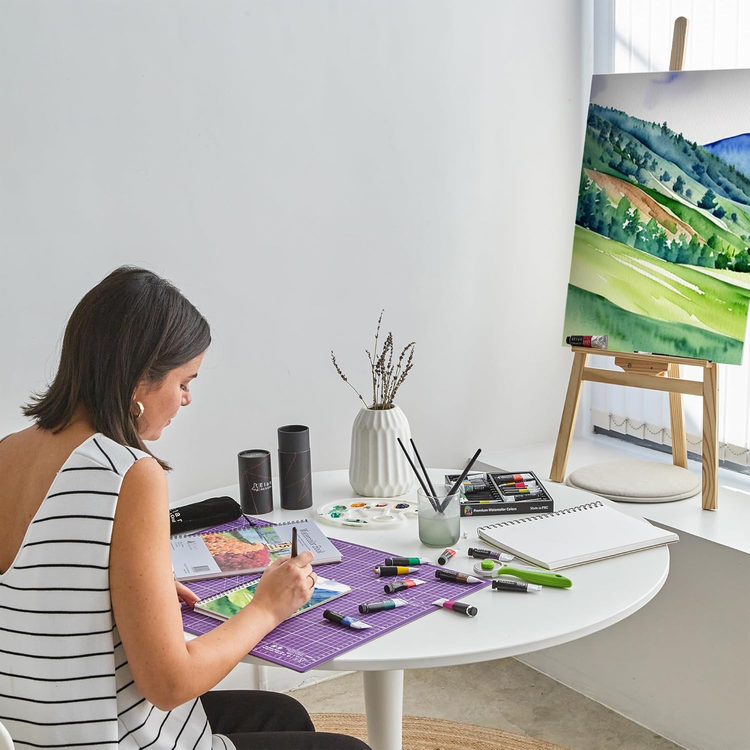 Thumbnail 4 de Elan Kit Peinture Aquarelle 24 tubes 🎨