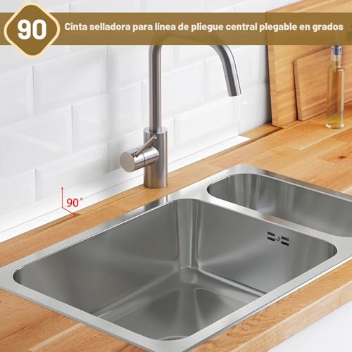 Thumbnail 3 de Fixmend: 3 Rollos de Cinta Selladora Impermeable para Baño y Cocina (320 cm x 3,8 cm)