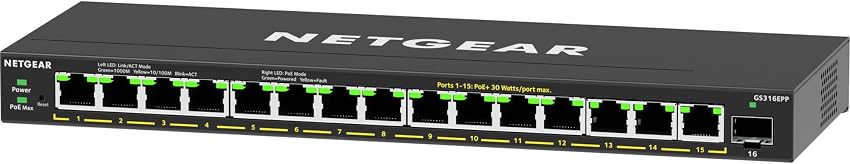 Thumbnail 6 de NETGEAR GS316EP Switch Gigabit 15 PoE+ 180 W
