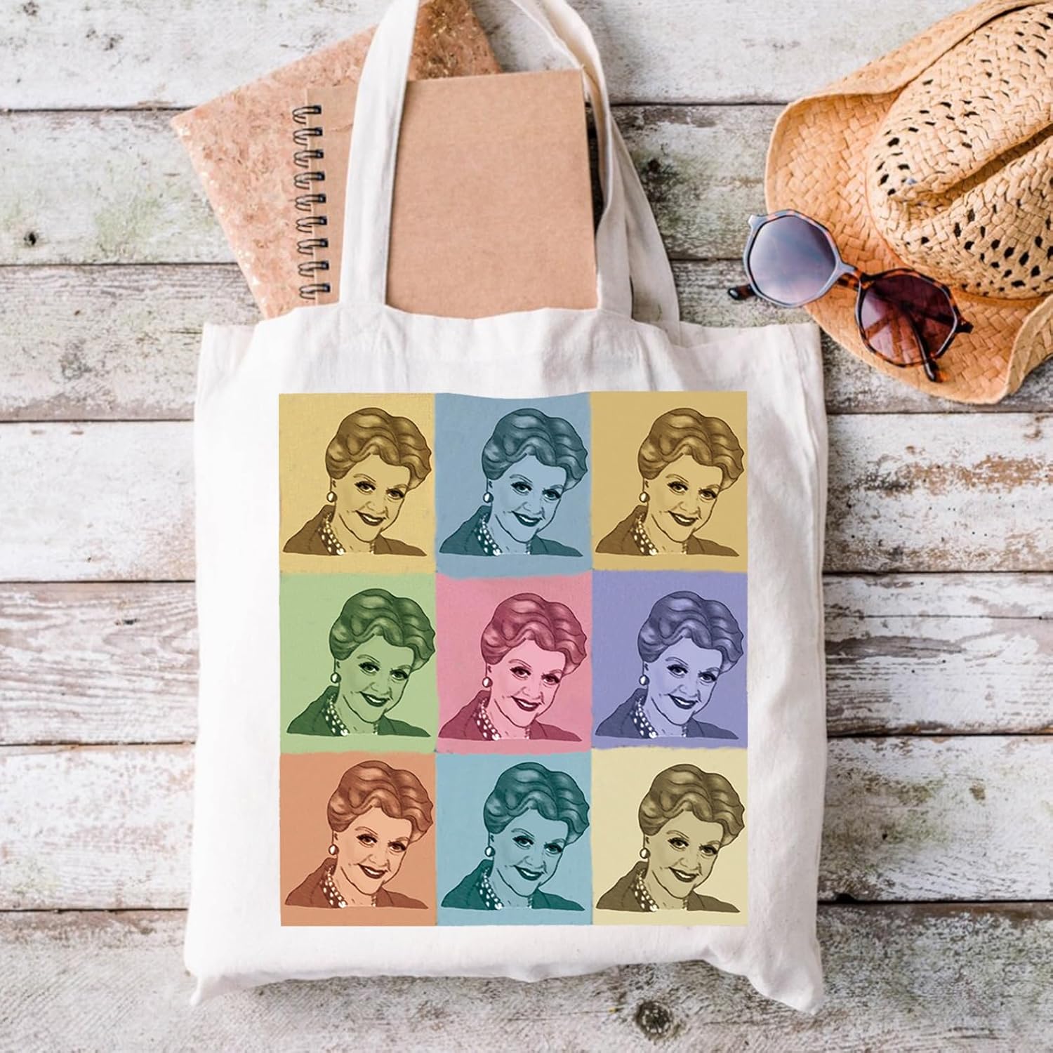 Detalle de AATOP Murder She Write Tote Bag — Jessca Fletcher Cabot Cove Gift for Murder Mystery Fans