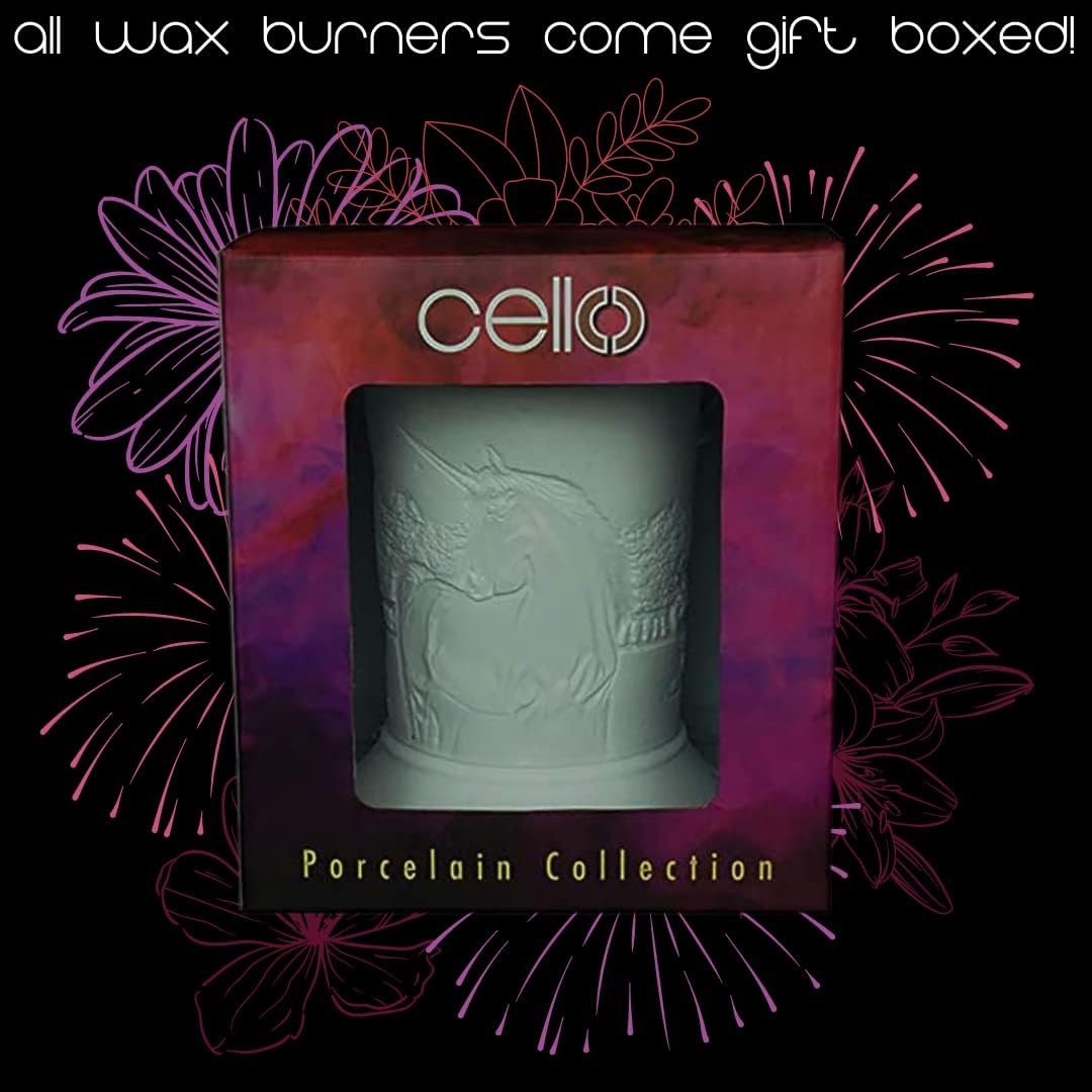 Thumbnail 5 de Cello Porcelain Straight Electric Wax Burner (Unicorn pattern) – electric wax melt & oil warmer