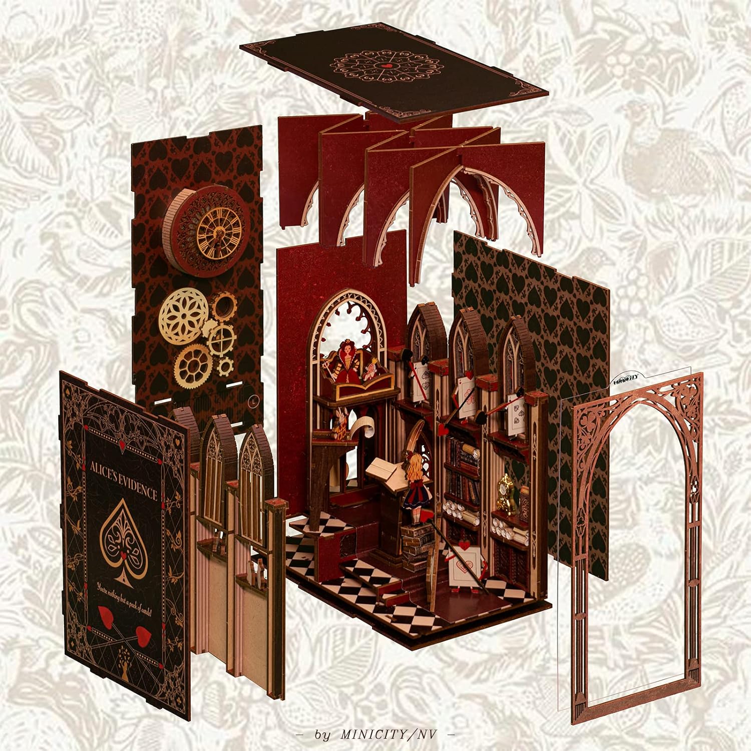 Thumbnail 5 de Book Nook Kit DIY Miniature Dollhouse