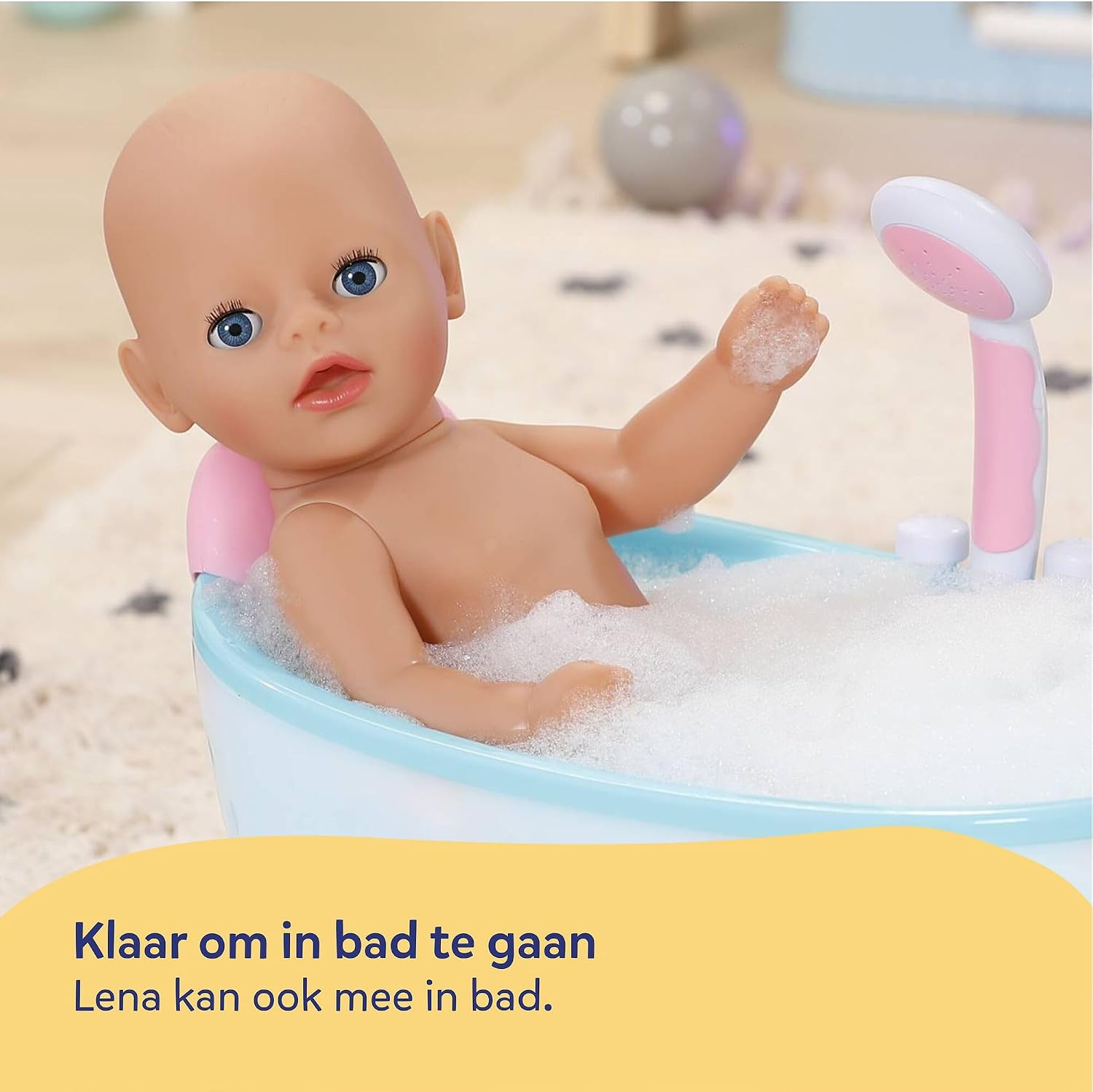 Thumbnail 6 de BABY born Lena 839577 babypop van 36 cm met kattenromper en 7 functies