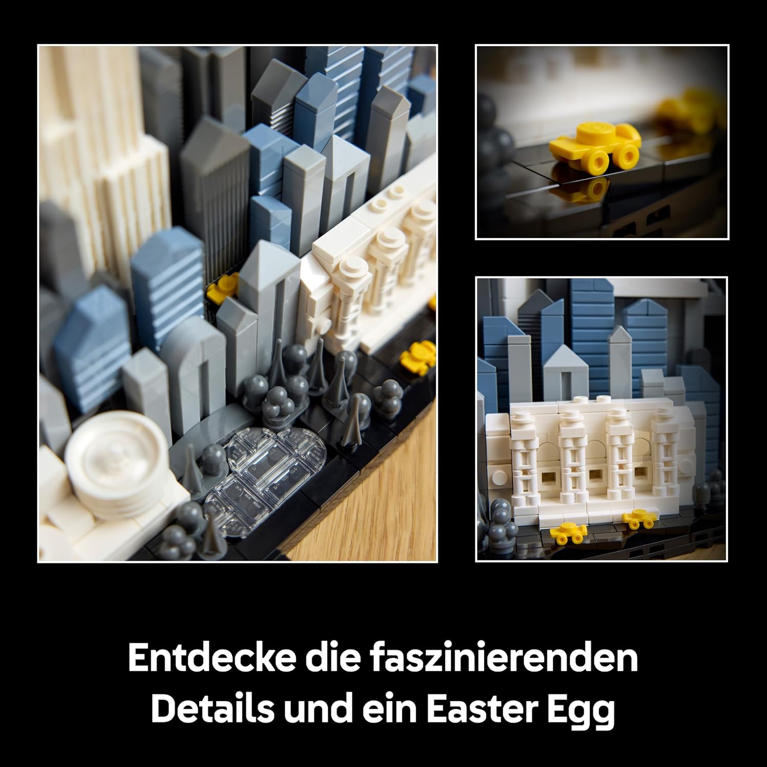 Thumbnail 2 de LEGO Architecture New York City – The Big Apple (21066): Minimalistische 3D-Dekoration für Erwachsene