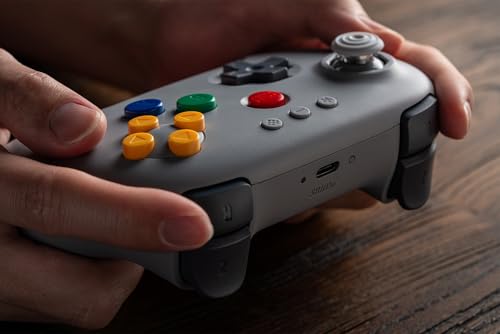 Thumbnail 6 de 8BitDo 64 Bluetooth Controller: mando Bluetooth para Analogue 3D, Switch y más (Grey)