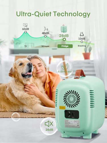 Thumbnail 3 de FOHERE Mini Nevera 5L (Verde), portátil y silenciosa para dormitorio, coche y oficina