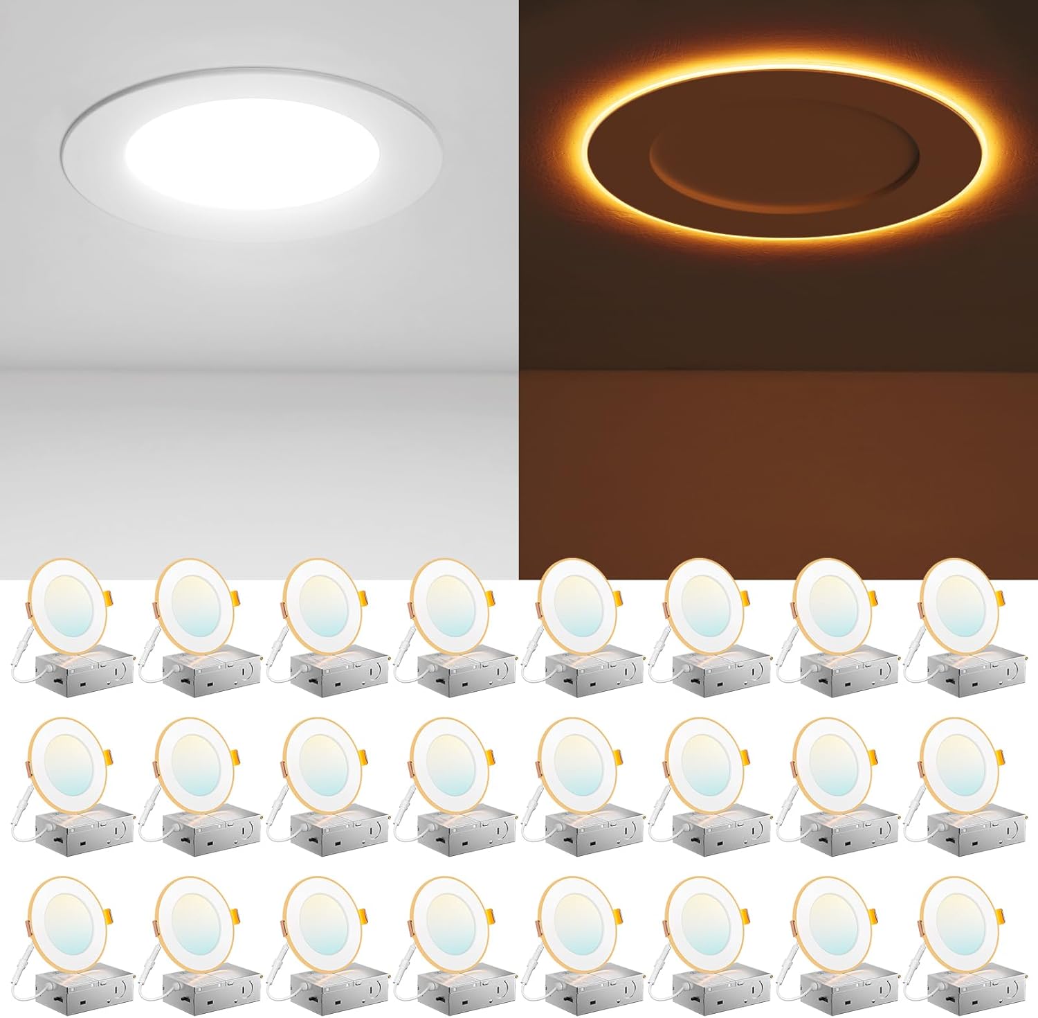 Thumbnail 6 de Amico 6 Inch 5CCT LED Recessed Light 1100LM