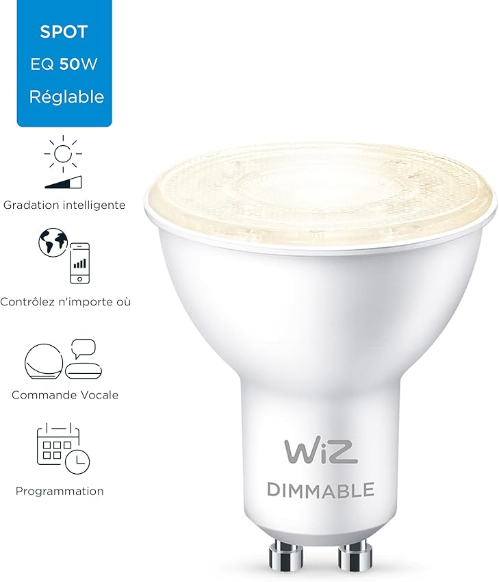 Thumbnail 6 de WiZ - Bombilla LED Intelligente Wi-Fi 4,9W 🕯️ - Pack de 2