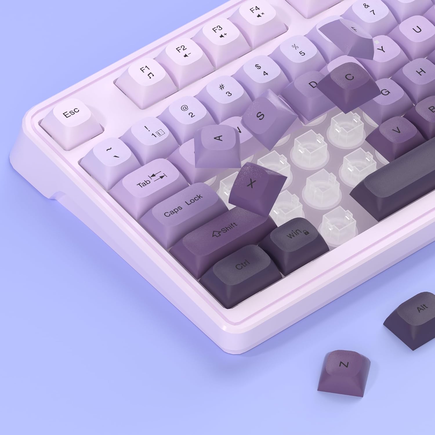 Thumbnail 3 de MageGee Gradient Purple Keyboard and Mouse GK980