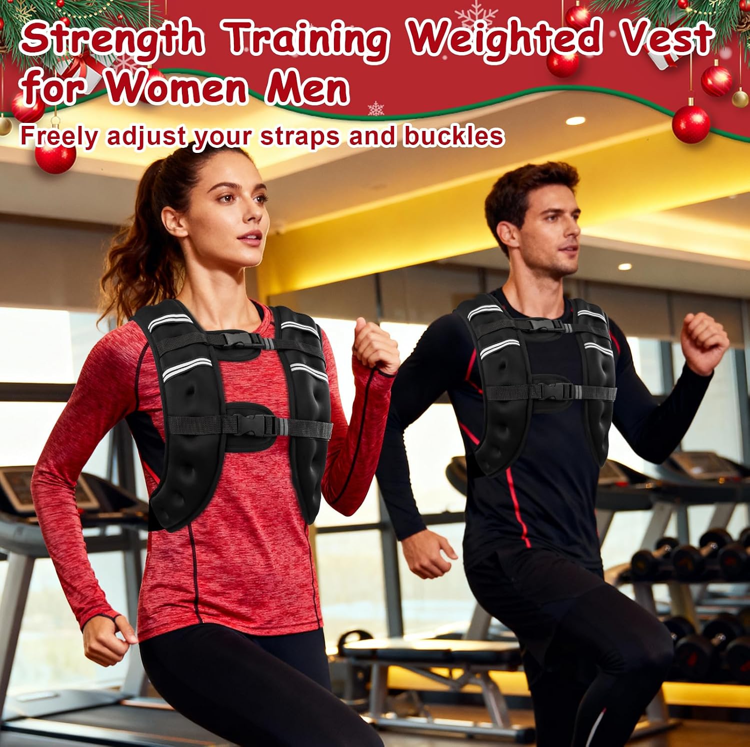Detalle 2 de Weighted Vest Training 6lb Reflective Stripe