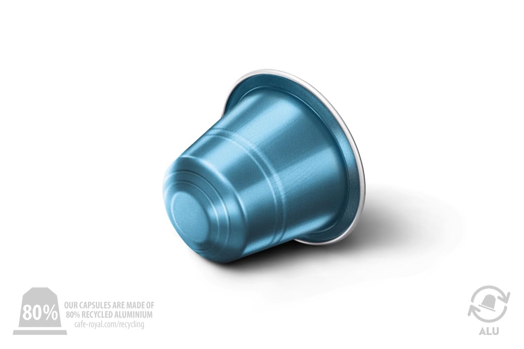 Detalle 2 de Café Royal Lungo Decaffeinato – Nespresso-kompatible Kaffeekapseln, 100 Kapseln