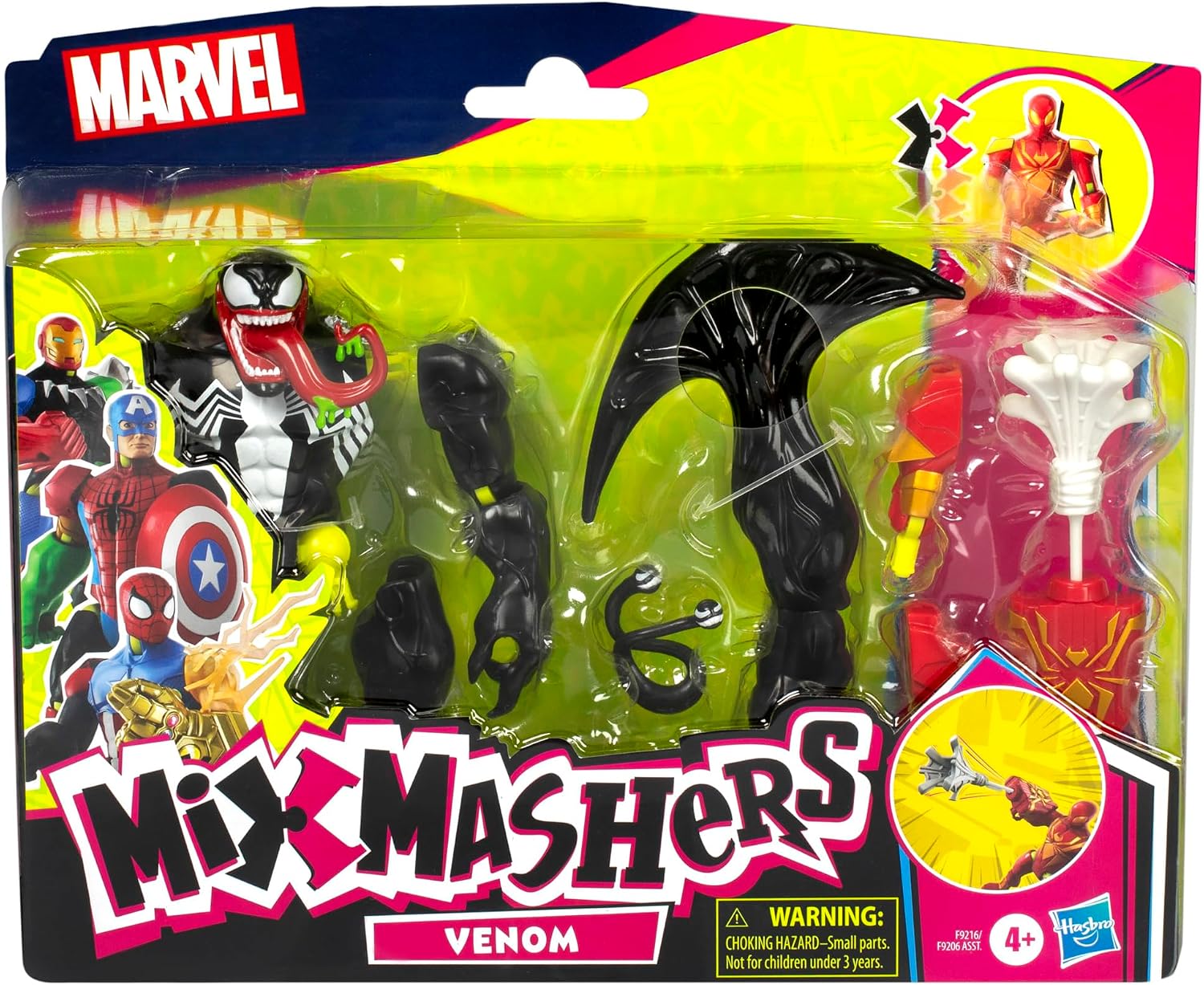 Detalle 2 de MixMashers Marvel Spider-Man figurine Venom Deluxe à combiner