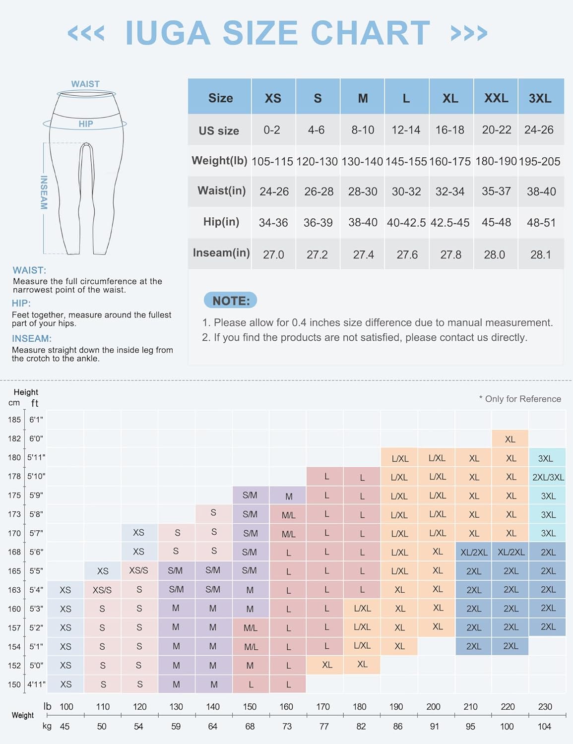 Thumbnail 5 de IUGA High Waist Yoga Pants with Pockets — Tummy Control 🧘♀