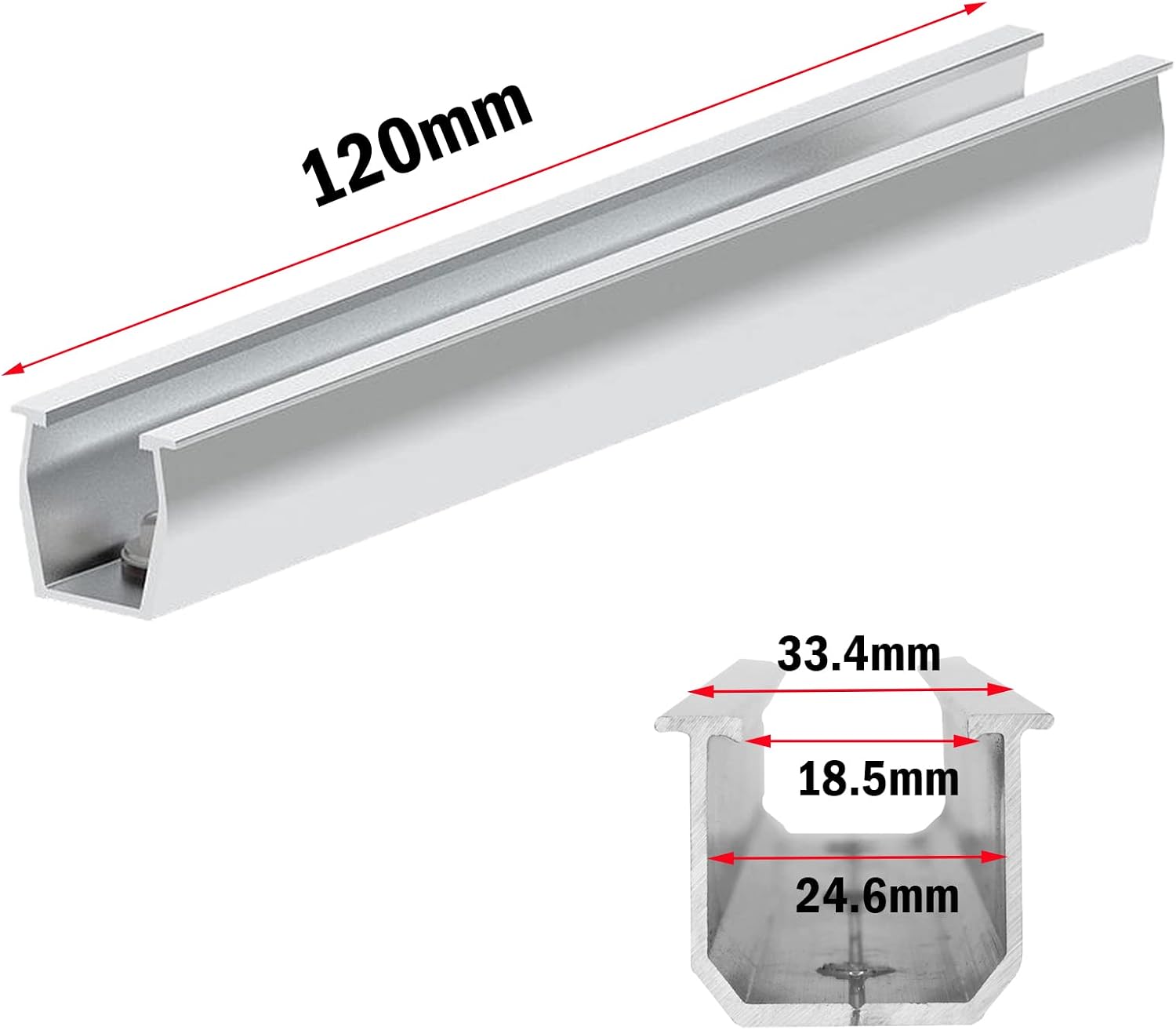 Detalle de Solarmodul Halterung für Flachdach & Trapezdach – Montage-Set mit verstellbarer Klemme (AL6005-T5) für 30–35 mm Module